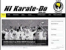 Tablet Screenshot of irishkarate.com